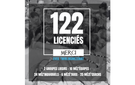122 licenciés 